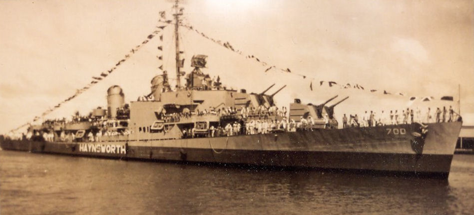 USS Haynsworth at Pearl Harbor 10-1949